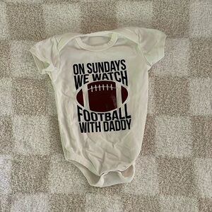 Etsy football onesie 3M *NEVER WORN*